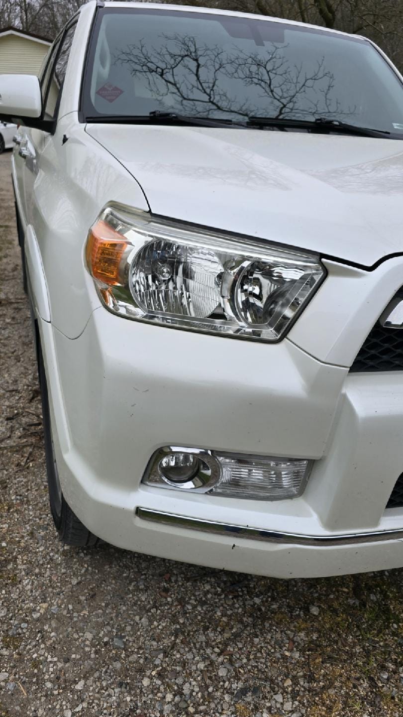 Headlight after professional restoration — crystal clear