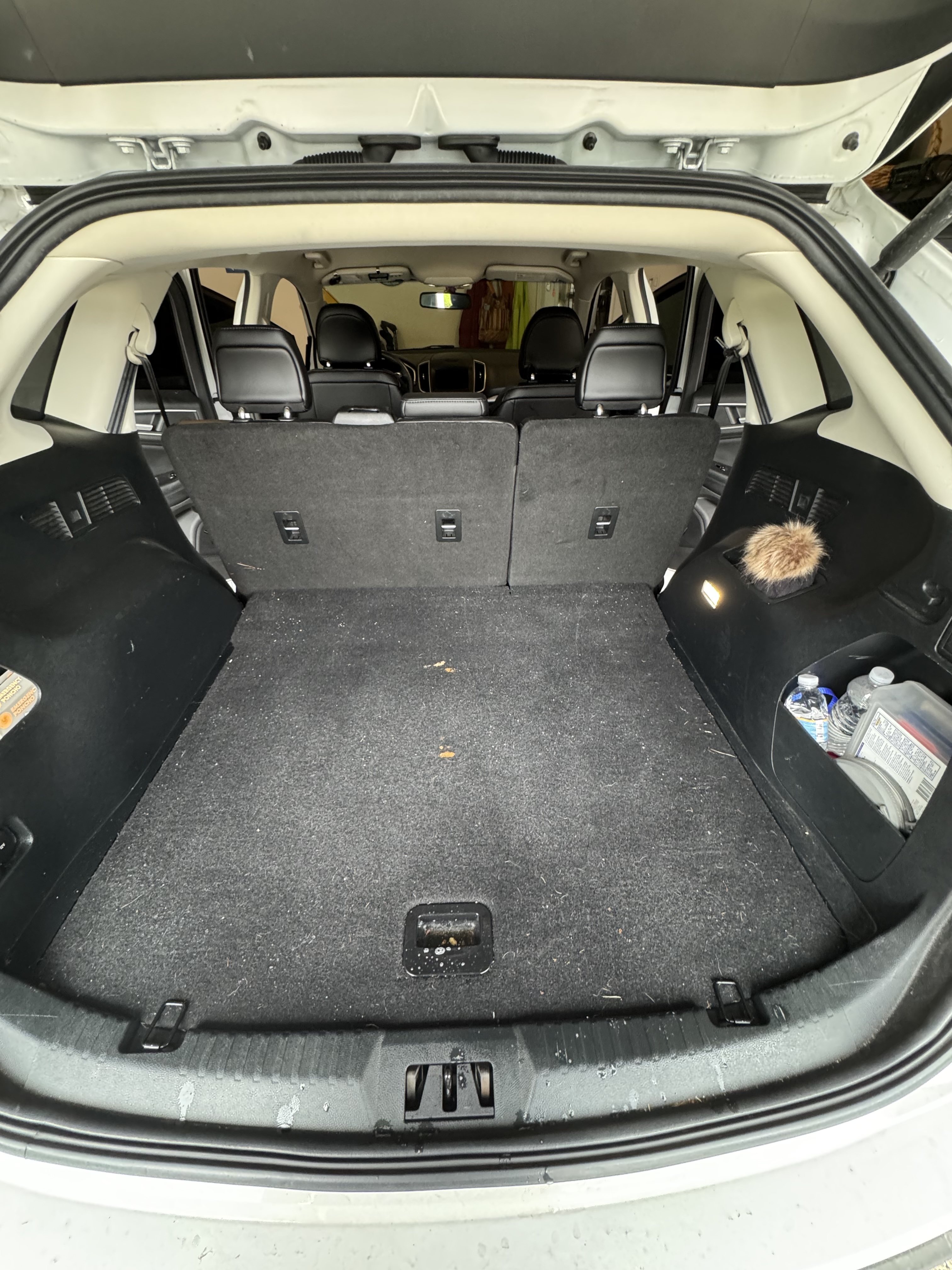 White Ford — before detailing, close-up shot